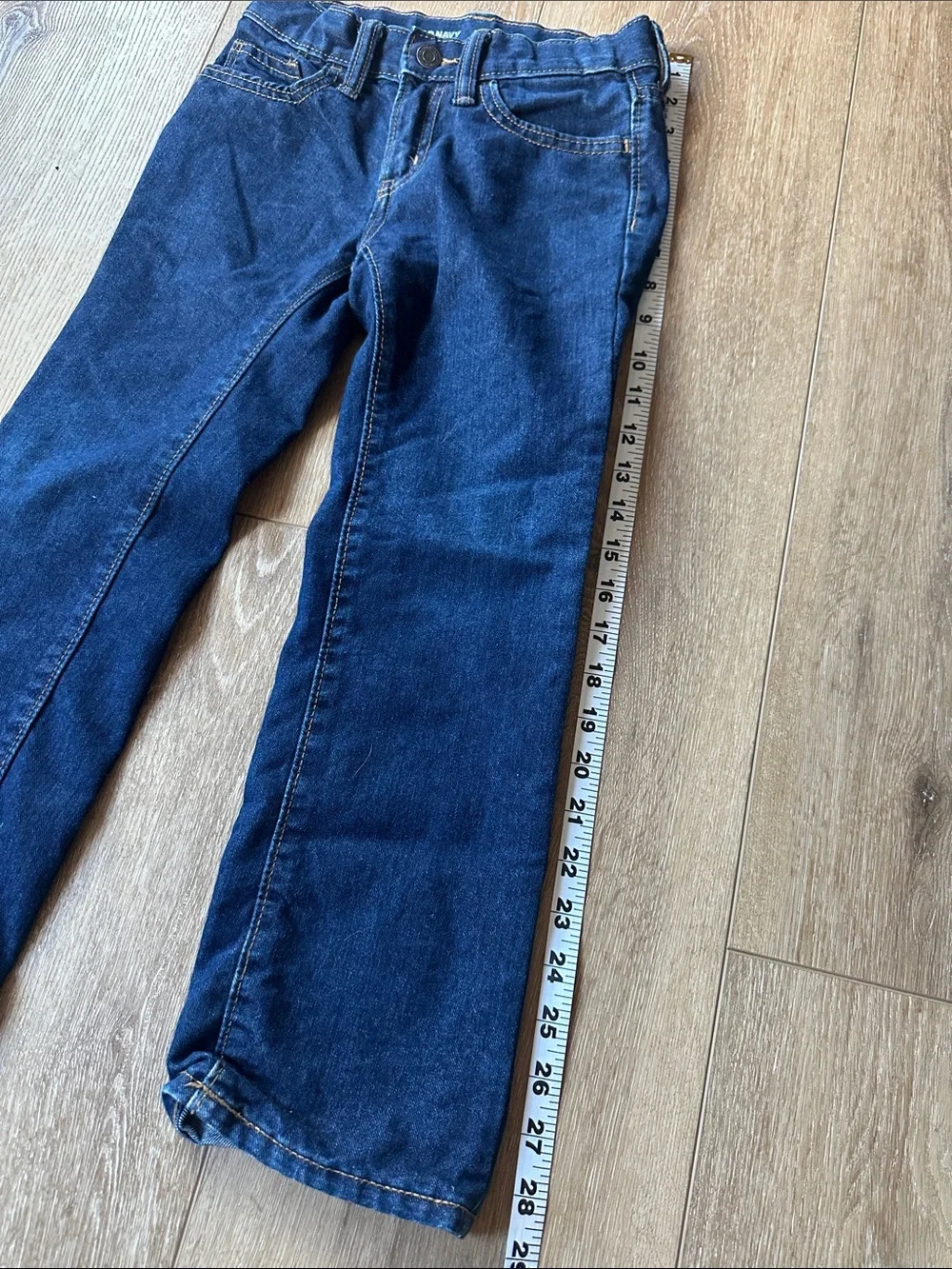 Old Navy Boys Blue Straight Leg Jeans Size 6 Adjustable Waist